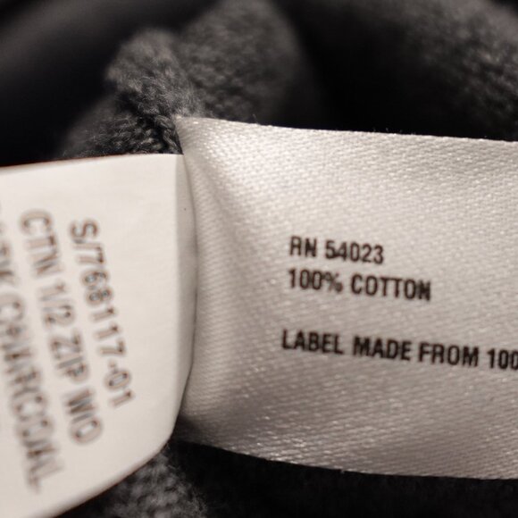 Gap Quarter zip pullover sweater men's extra large gray mock neck - Picture 9 of 10